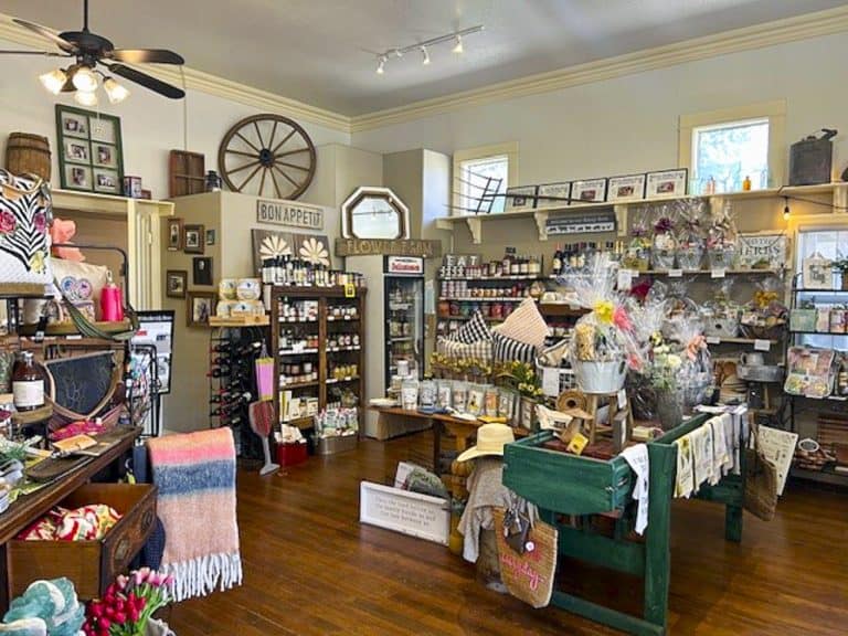 A wide view of the inside of Maisie Jane's Gift Shop